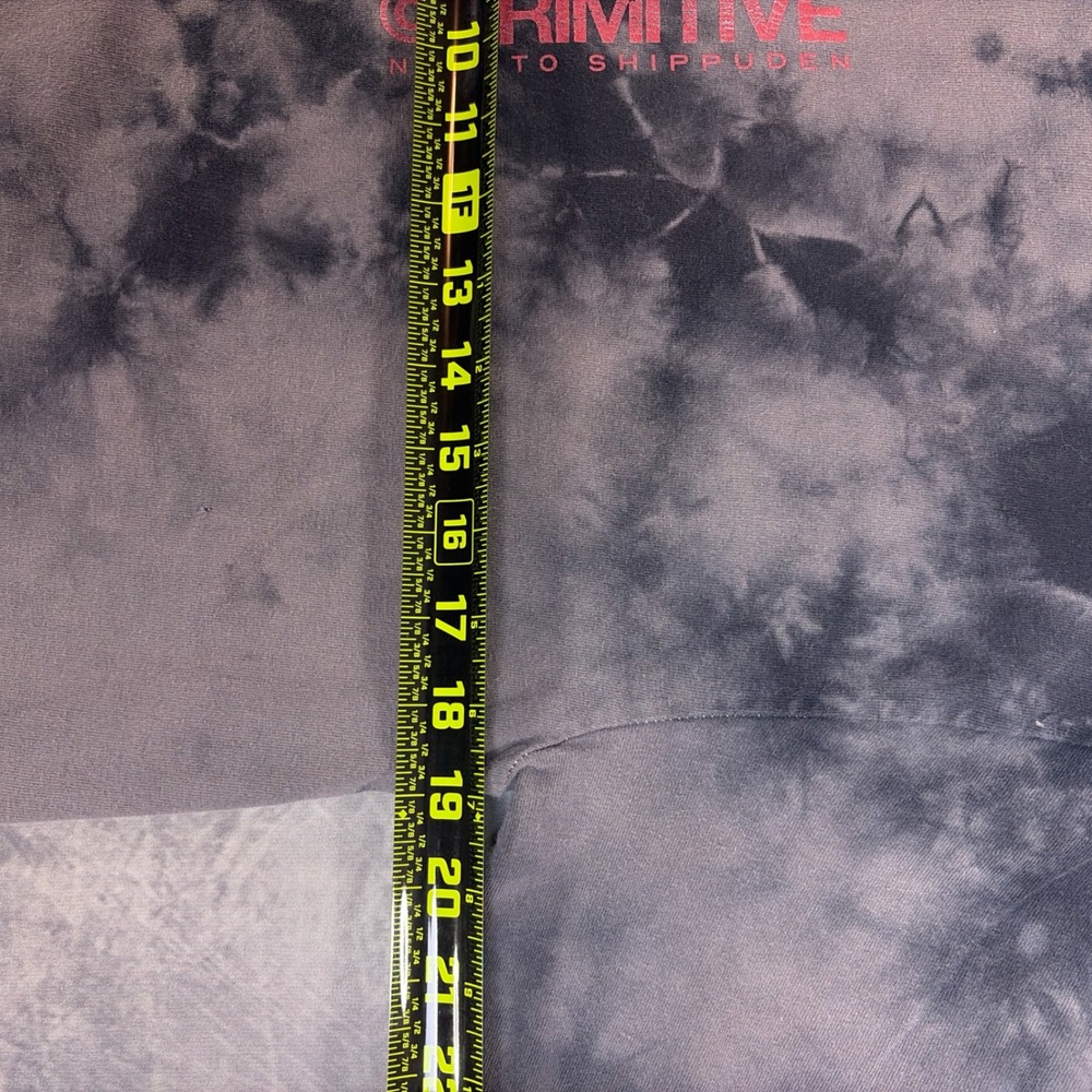 Primitive Naruto Shippuden Tie Dye Long Sleeve Shirt Grey Black Mens Medium - Picture 8 of 10